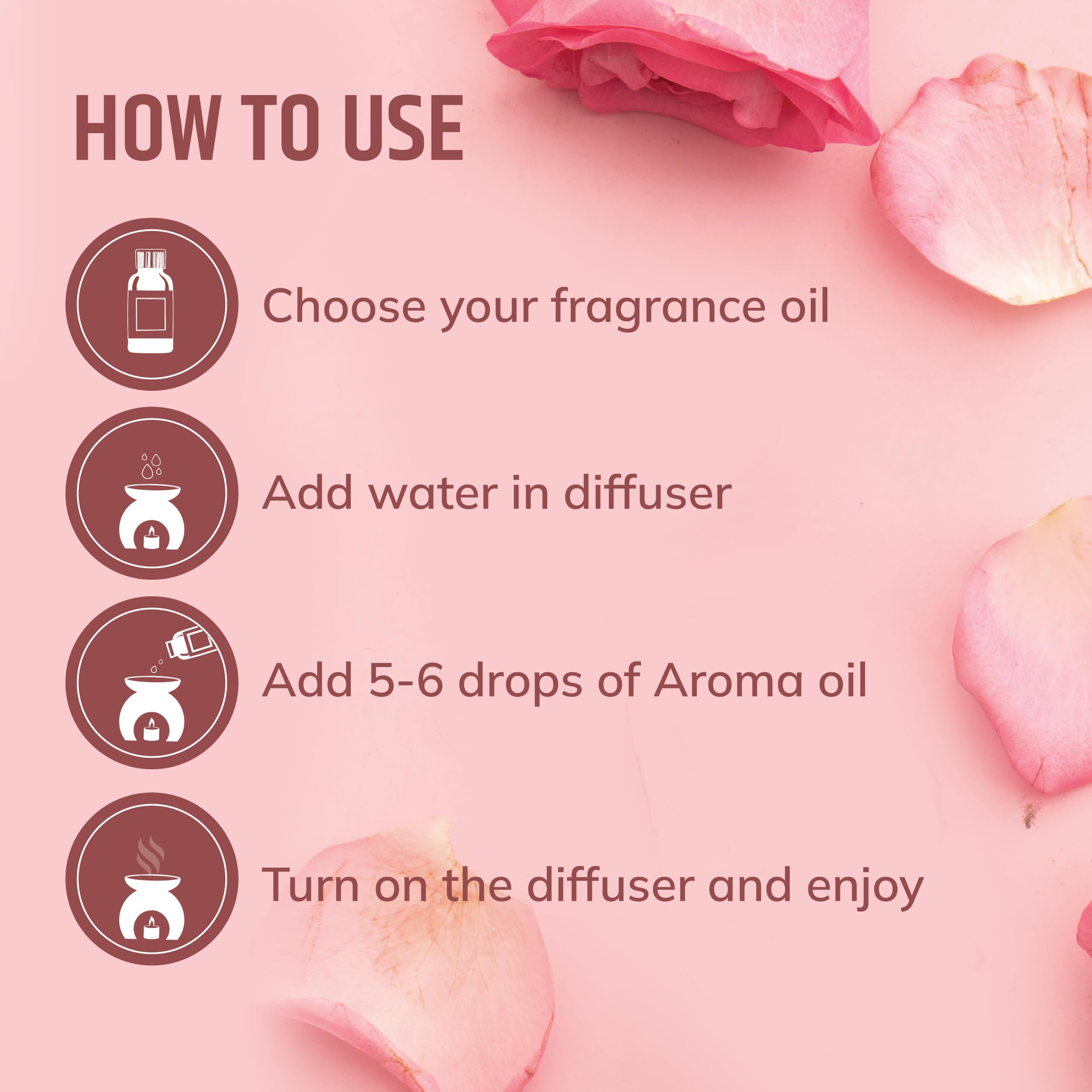 Aromahpure Fragrance Oil | 15 ml | Rose Aroma Oil for Home Fragrance | Best for Aromatherapy | Helps in Meditation | Used in Diffusers, Candles, Air Fresheners, Soaps, IFRA Certified 1