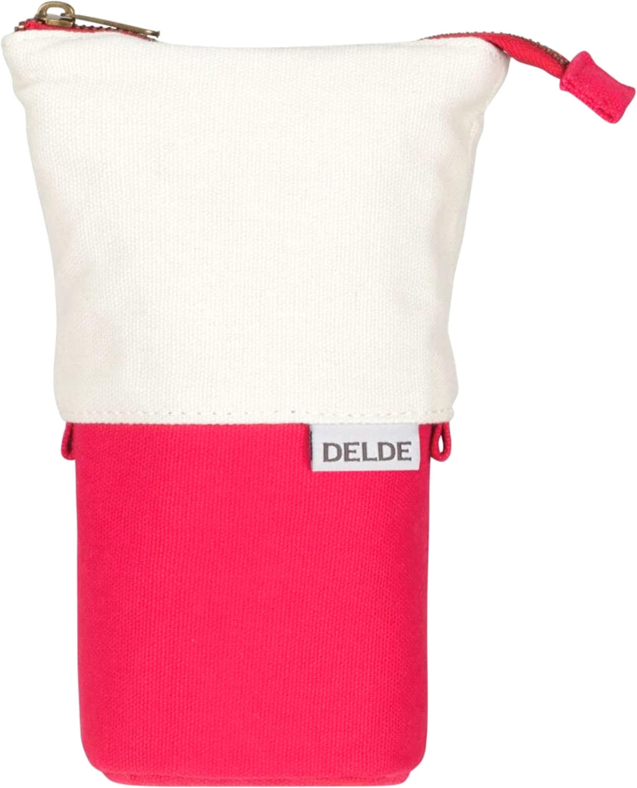 Sunstar DELDE Slide-And-Stand Pen Case, Natural Red