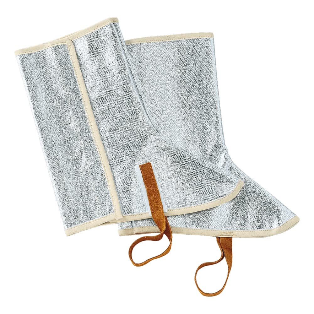 Sir Safety SystemMC6418X2 Flame Protection Gaiters, Silver, 38 cm Height