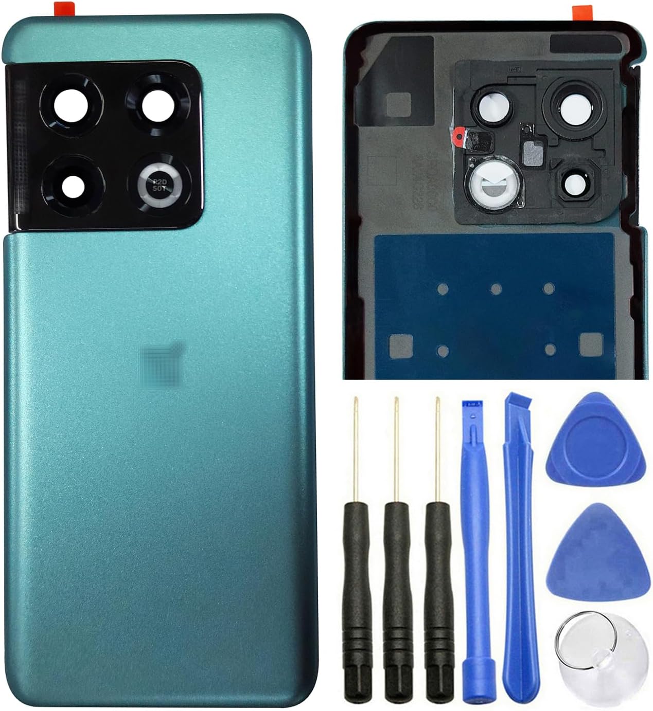 ubrokeifixit for OnePlus 10 Pro Housing Rear Panel Back Glass Door Cover Replacement for OnePlus 10 Pro 5G 6.7'' NE2210 NE2211 (10 Pro/Volcanic Black)