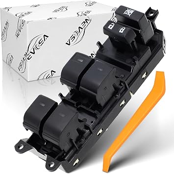 Power Window Switch Driver Side Compatible with Toyota Camry 2009 2010 2011 Land Cruiser Venza Prius Prius V Prius Plug-In 2010 2011 2012 2013 2014 2015 Green Light Repalce# 84040-33100