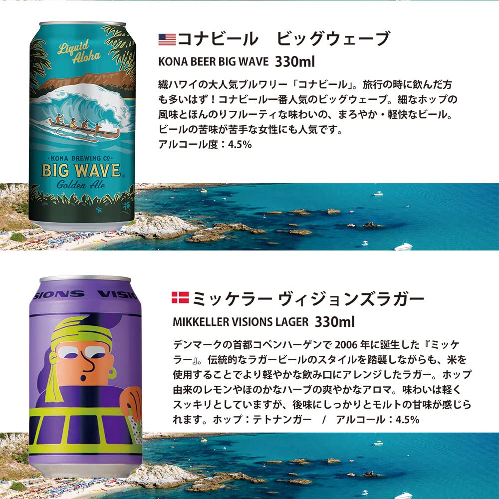 Amazon.co.jp: 逸酒創伝オリジナル 海外クラフトビール 12種 12本 缶