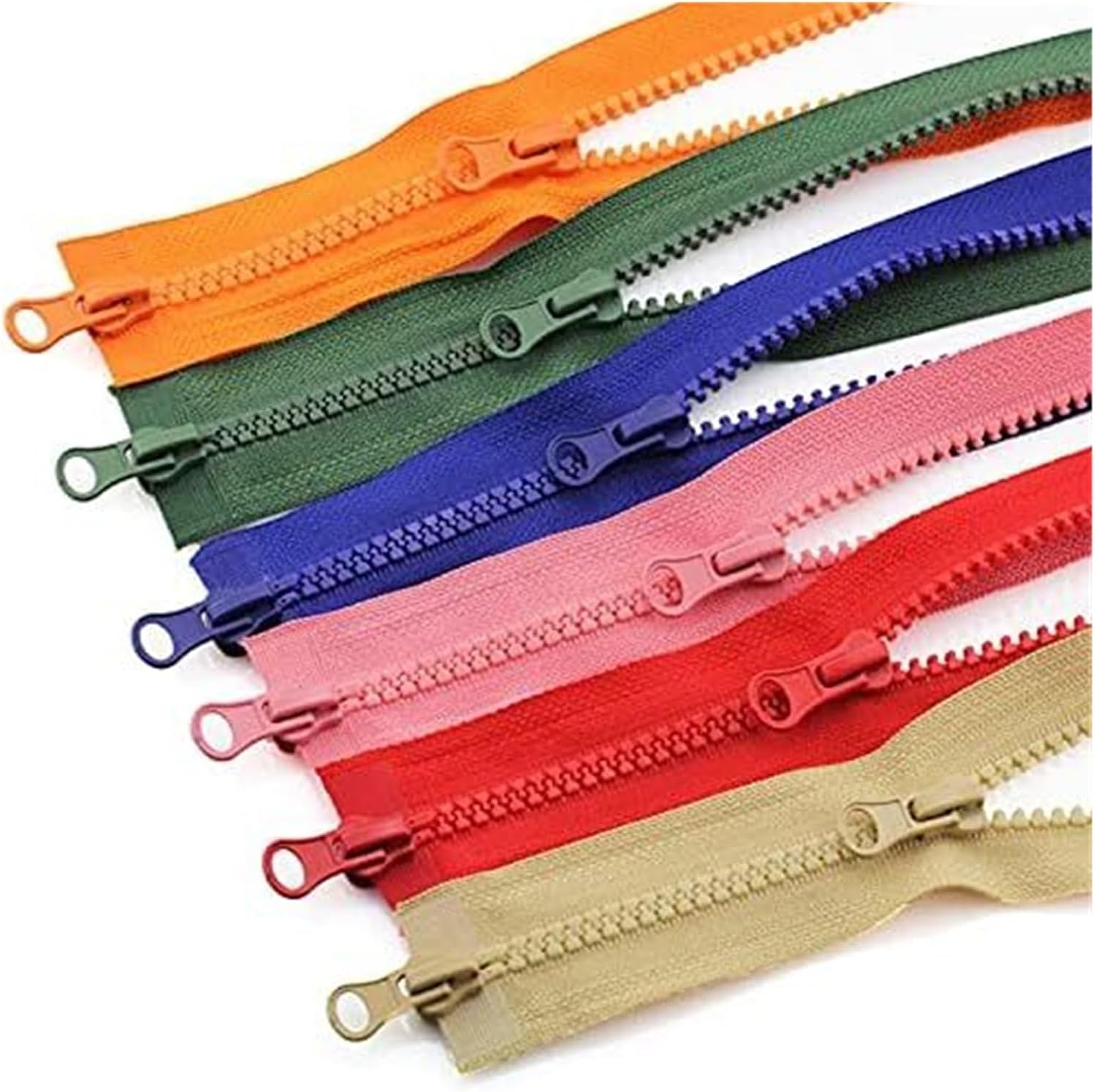 Zippers,5# Sewing Zippers,Double Opening Zipper, Zipper Jacket Double Zipper Clothes Zipper Accessories Sleeping Bag Two-Way Double Open Zipper Head(Coffee)
