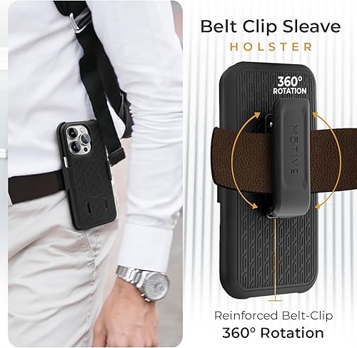 Vista 4 de MOTIVE for iPhone 15 Pro Max Case with Belt Clip, Shell Holster Combo for Apple iPhone 15 Pro Max Holster, Slim Rugged Case, Drop Shockproof
