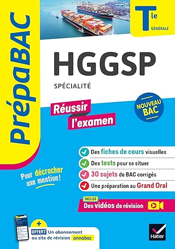 Prépabac Réussir l'examen - HGGSP Tle générale (spécialité) - Bac 2025: fiches de révision, sujets de bac corrigés &amp; vidéos