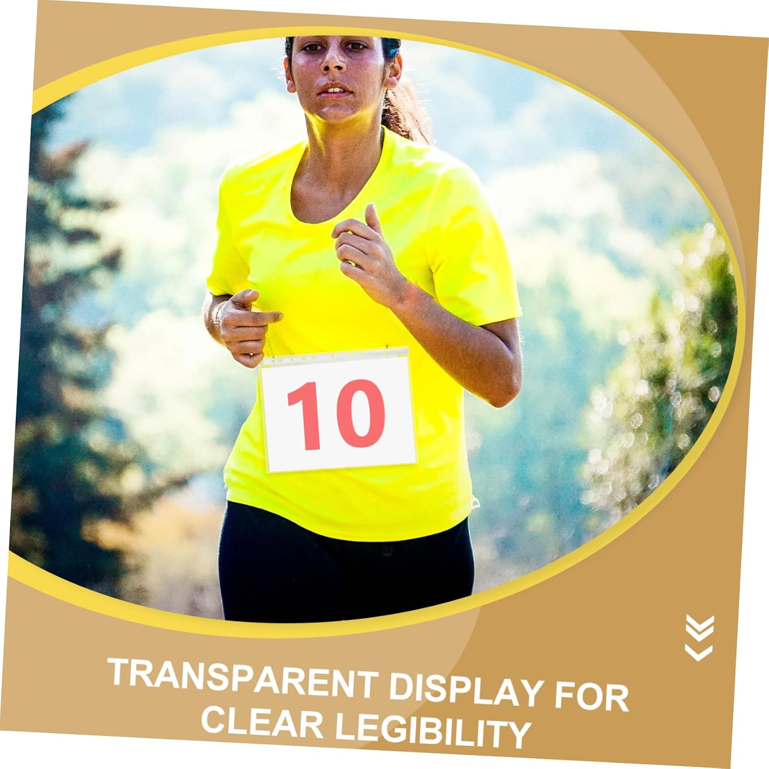 Number Bib Holder Organizer Hole Design Portable Bib Display Container Reusable for Races and Events