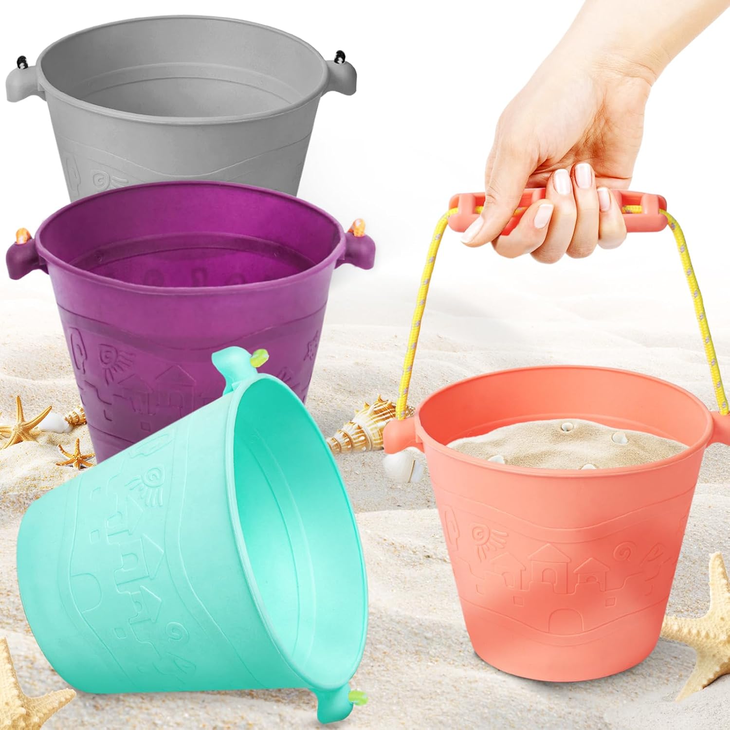 3 otters Silicone Buckets