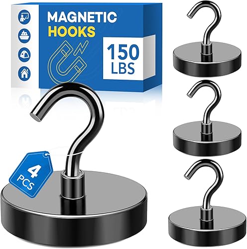 Miniatura 1 de LOVIMAG Ganchos magnéticos, imanes de crucero de 100 libras para puerta, imprescindibles para crucero para viajes, imanes fuertes resistentes con