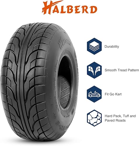 Miniatura 3 de HALBERD 14570-6 Go Kart Street Mini Bike ATV Neumáticos 4 PR 145 70-6 todoterreno, sin cámara, paquete de 2, P349