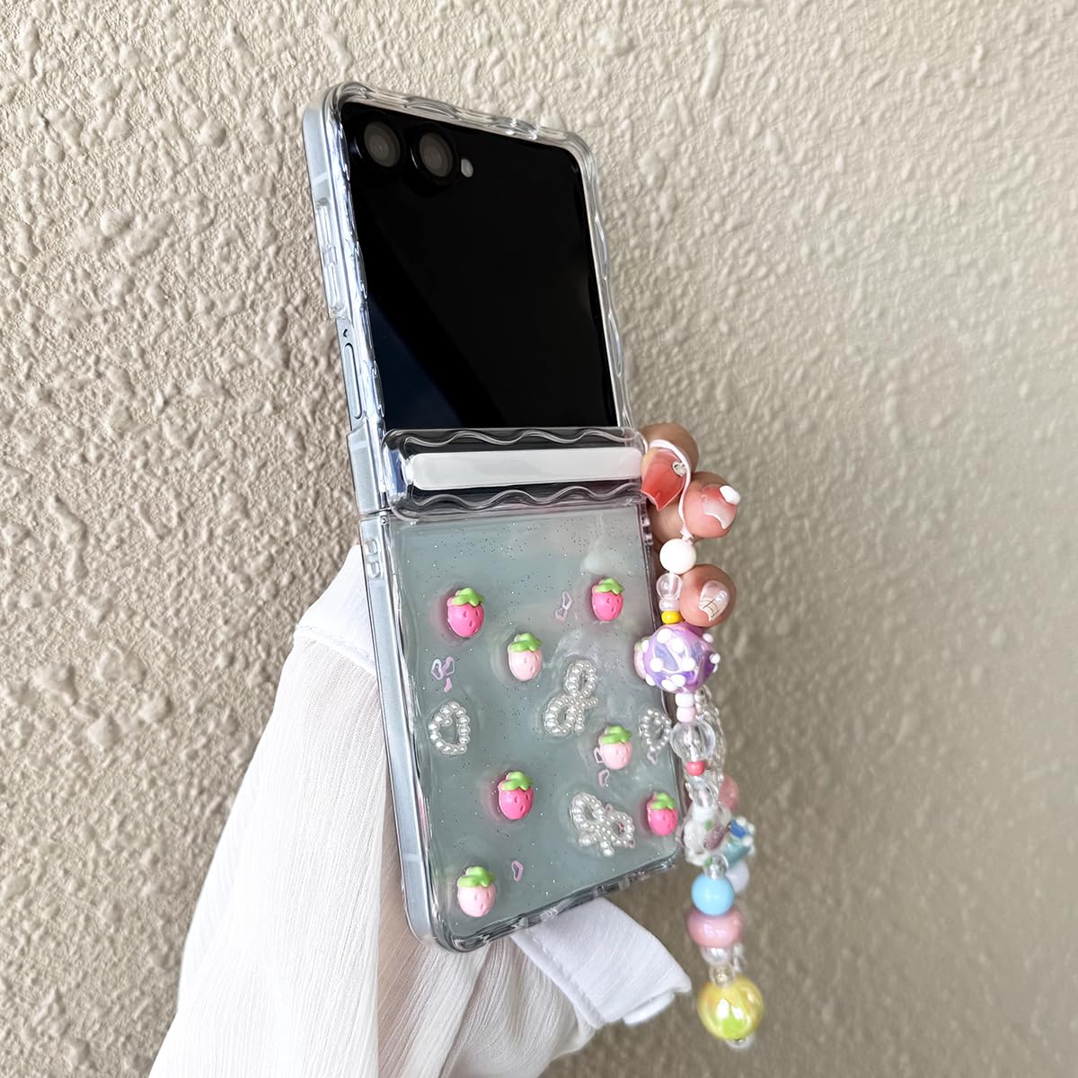 Carino Strap Custodia per Galaxy Z Flip 7 Cerniera Protettiva