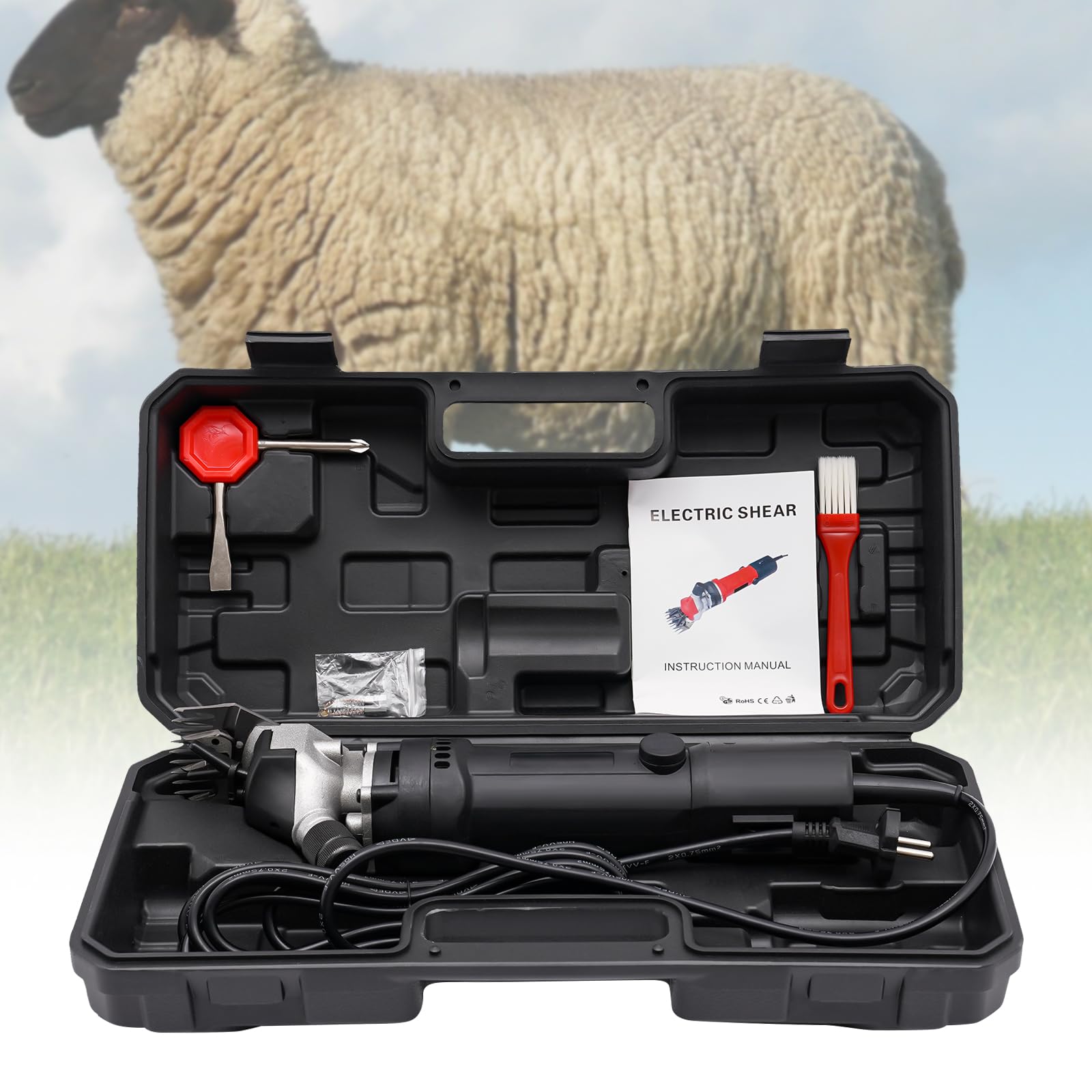 Tondeuse électrique pour moutons 350 W 3600 tr/min 220 V