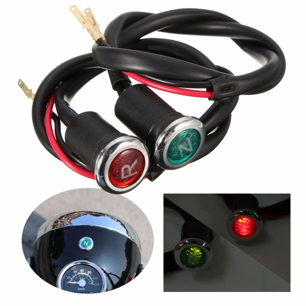 MOMOALA Alamor Neutral Reverse Light Gear N/R Indicator For 50 110 125 150 200 250cc ATV Motorcycle