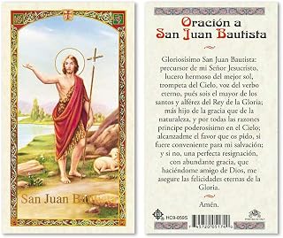 Oracion a San Juan Bautista Tarjetas Laminadas en Espanol Laminated Prayer Cards - Pack of 25-