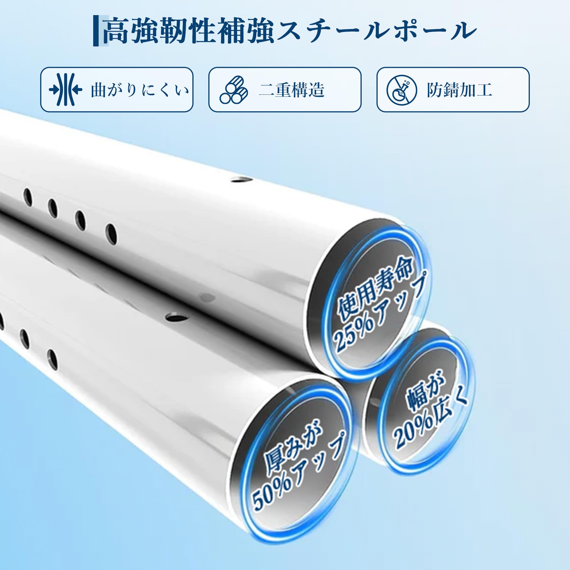 ガレージテント 3×6m 大型車庫テント 日よけ UVカット カーポート 遮熱 通気 パイプ車庫 防水 耐風 雨除け ベージュ | 強風対策 タープテ… — 商品詳細画像 3