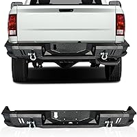 Vista 9 de Parachoques delantero todoterreno para RAM 1500 2013-2018, parachoques delantero de ancho completo 5 luces en D, barra de toro placa de cabrestante