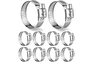 Premium 10PCS Pool Hose Clamps: Stainless Steel Hose Clamps for Superior Hold
