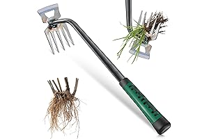 5-Claw Double-Edged Grass Puller Tool High Manganese Steel Grass Root Removal Tool