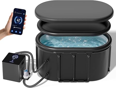 1/3 HP WiFi Cold Plunge Chiller with 148Gal Ice Bath Tub for Cold Therapy