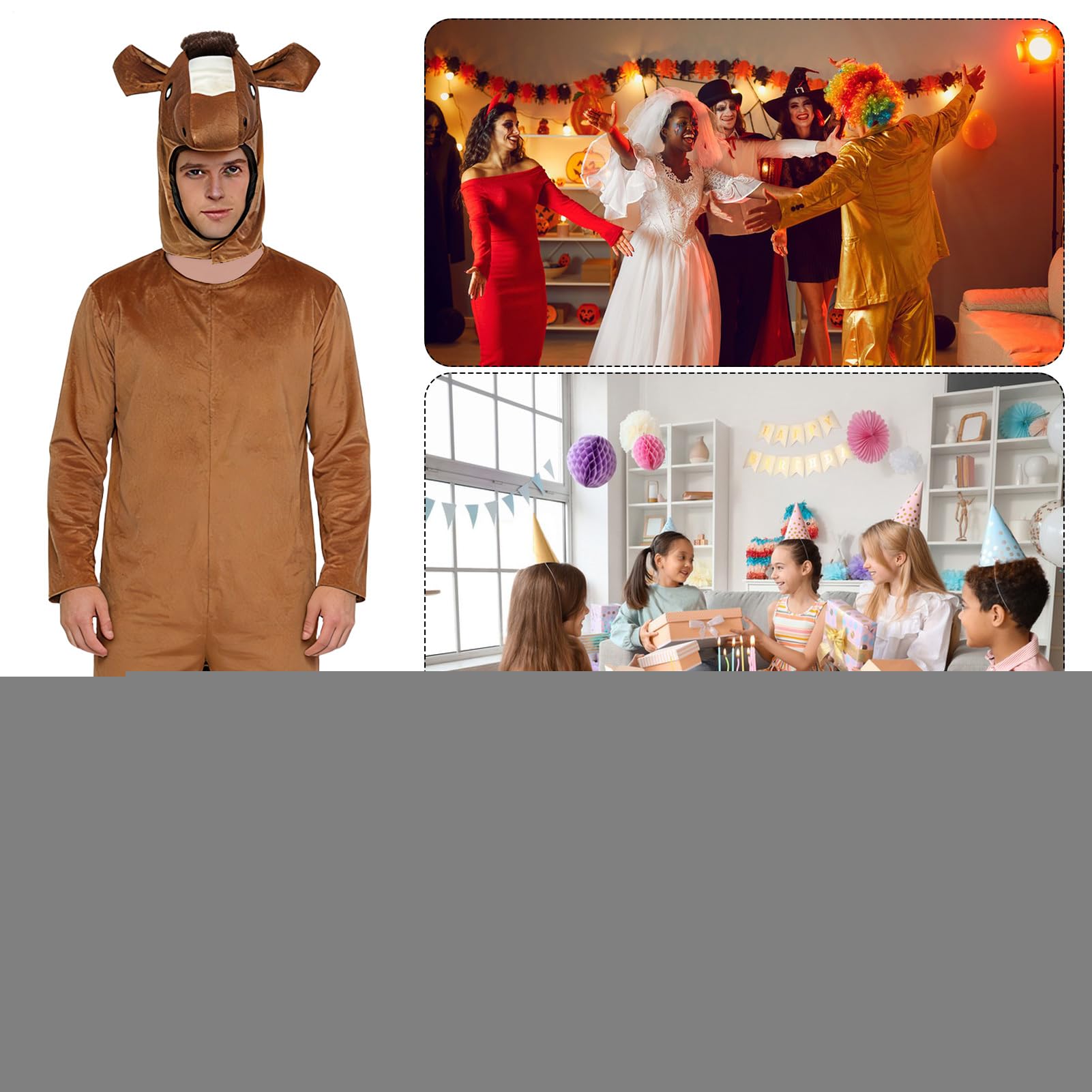 Odzież cosplay, wygodny strój w kształcie zwierzęcia gospodarskiego – kostium dla mężczyzn, na karnawał, maskaradę, imprezę taneczną, cosplay, dla kobiet, mężczyzn, męża, dziewczyny, przyjaciółki
