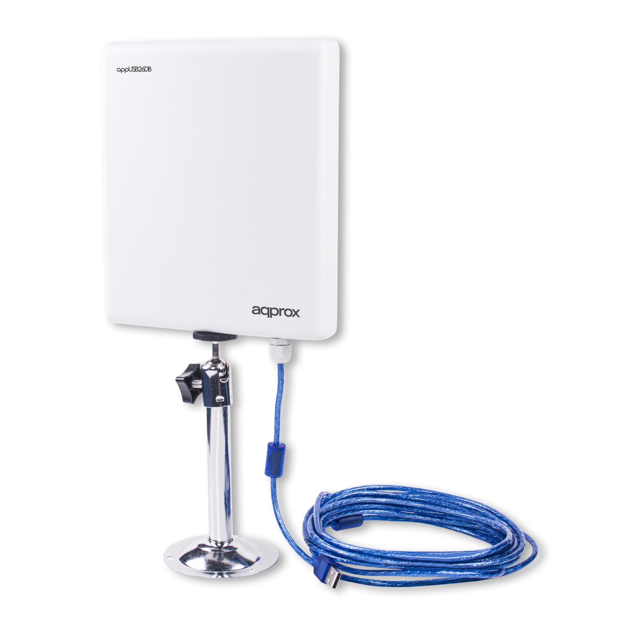 Approx APPUSB26DB - Adaptador Wireless USB (26 dBi, 2000 MW, 150 Mbps), Color Blanco