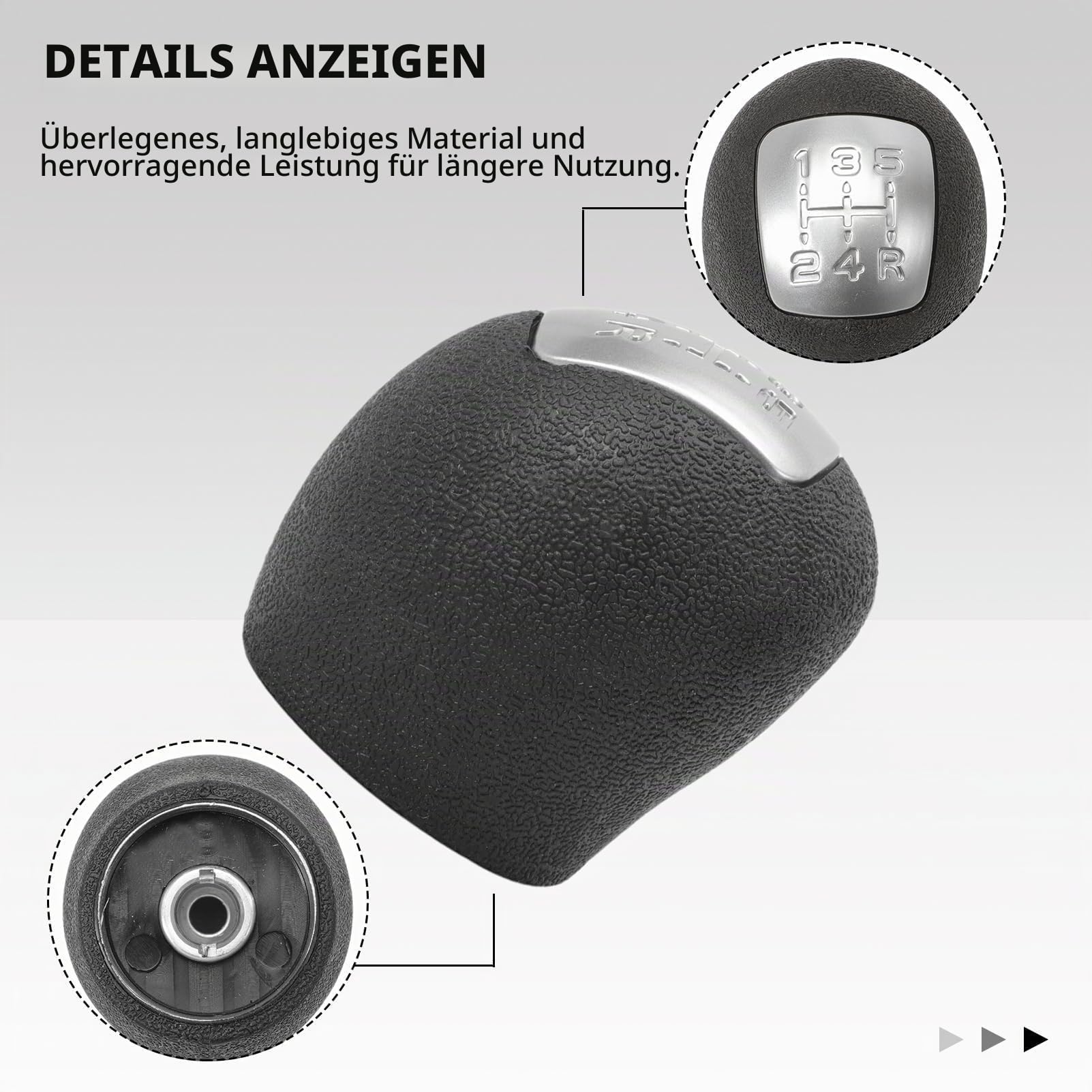 5 Gang Schalthebelknauf Passend Für Ford KA MK2 2008-2015 Und Iveco Daily IV V, Schaltknauf Schaltknopf Schaltgriff Schalthebel Knauf Schaltknauf Ersatz 1765444487 5801521829 42561576
