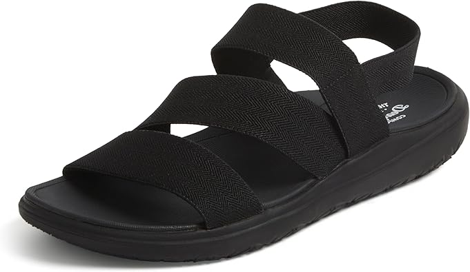 Dearfoams womens Dearfoams Emilia Womens Sandal Slip on Comfortable Cushioned Gore Lightweight Sandal