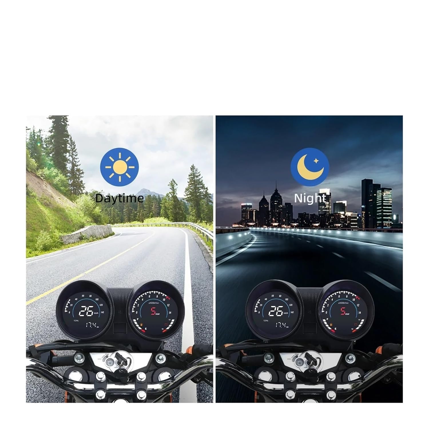 150 CG150 Fan150 2010 2012 Motorcycle Speedometer Digital Speed Meter Tachometer Board Instrument