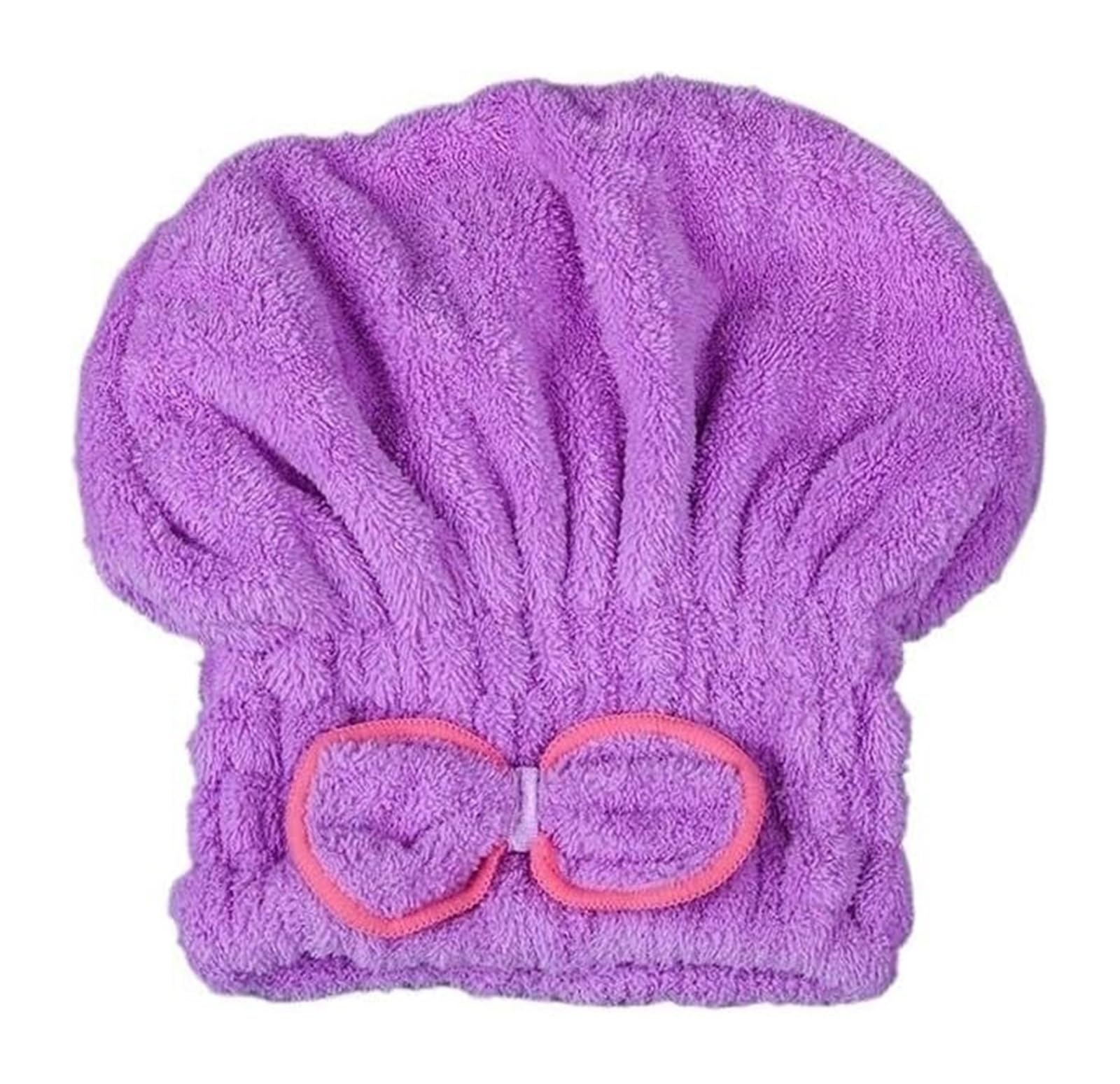 NDLHXKFRP Microfibre Absorbent Quick Dry Hair Cap