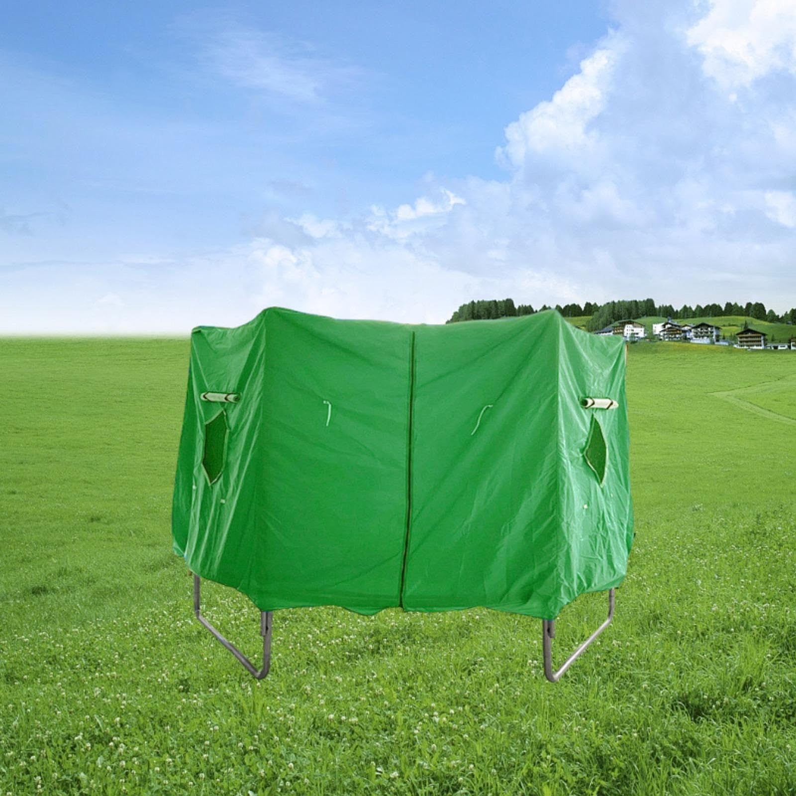 Vaveren Trampoline Tent Cover Canopy Easy to Install Shade Protect from Sun Accessory Premium Oxford Cloth for Backyard, Diameter 3.66 m