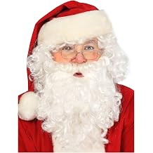 Costume Adventure Deluxe Santa Beard and Wig Set Santa Claus Beard and Wig