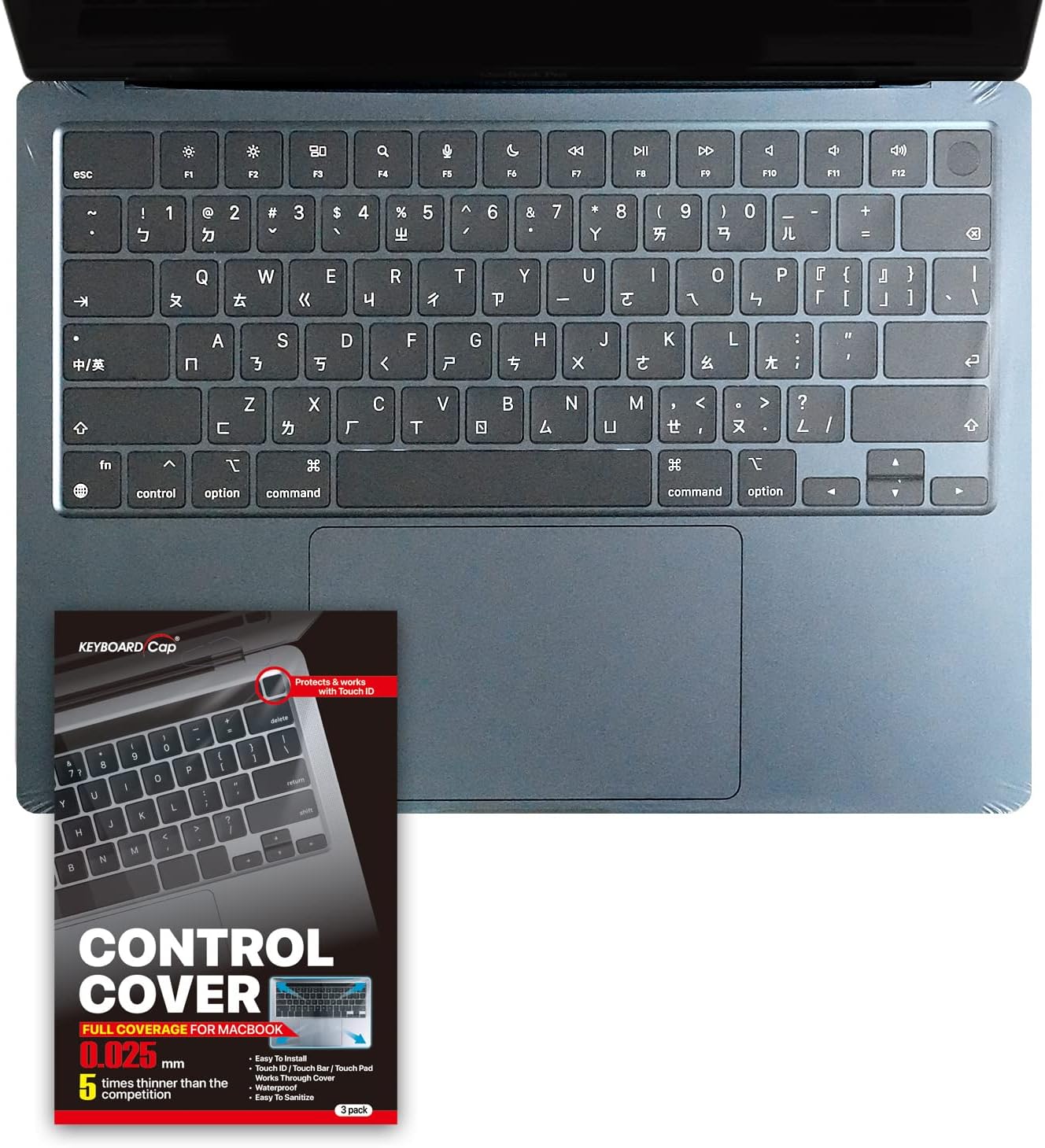 Fully Covered Keyboard Cap Keyboard Cover for Apple MacBook Air 13.6" 2022 2023 [3