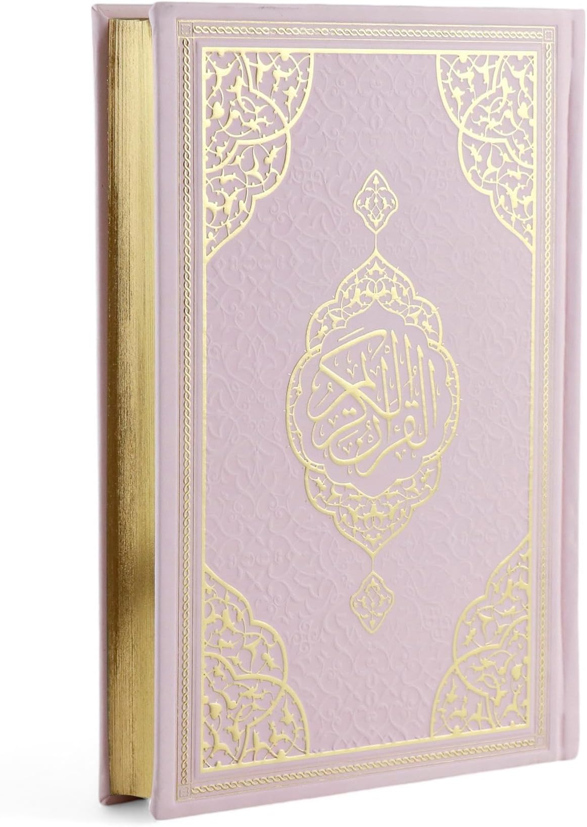 FURKAN The Noble Qur'an Arabic Large Size, Al Quran Al Karim, Islamic Gift, Gift for Men & Women, (6.7x9.5″) Thermo Leather Quran - Pink