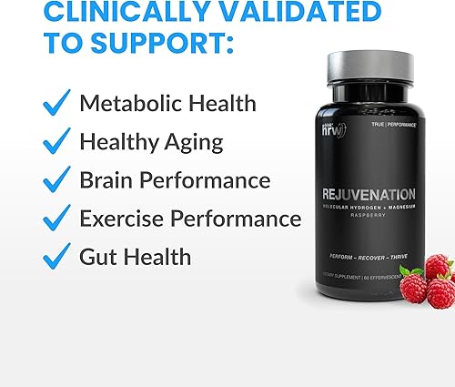 Miniatura 3 de DRINK HRW Rejuvenation Sport Tabletas de hidrógeno molecular dosis más alta y concentración de cualquier tecnología de agua de hidrógeno, aumenta la