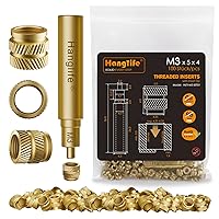 Vista 11 de HANGLIFE M2 Insertos Roscados de Ajuste Térmico con Punta de Inserción, Inserto de Juego de Calor para Componentes de Impresión 3D y Piezas