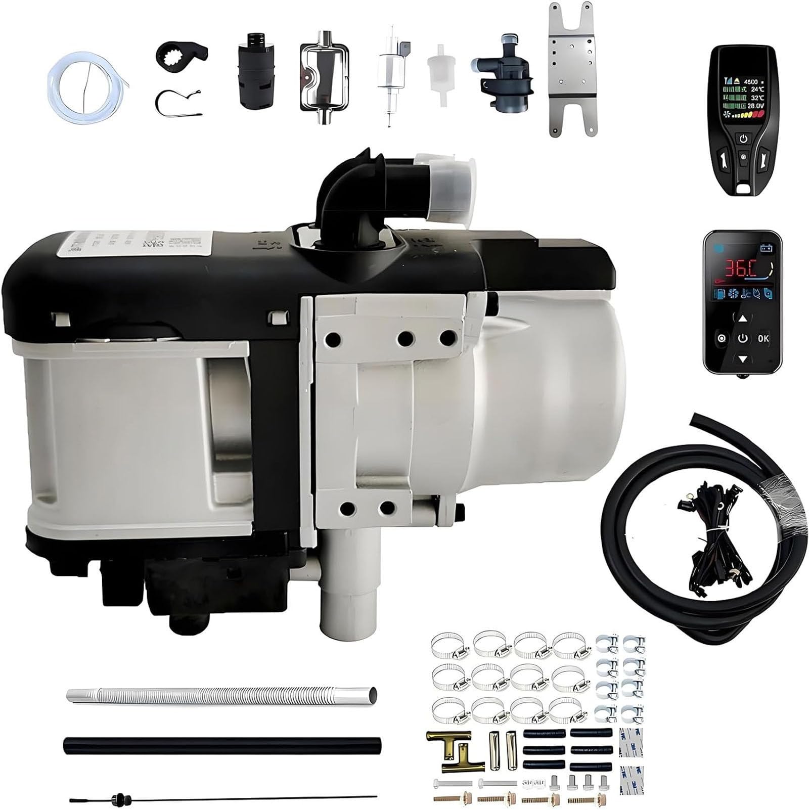 Chauffe-eau diesel 6kW (12V/24V) avec télécommande LCD (portée 80 m) 12V