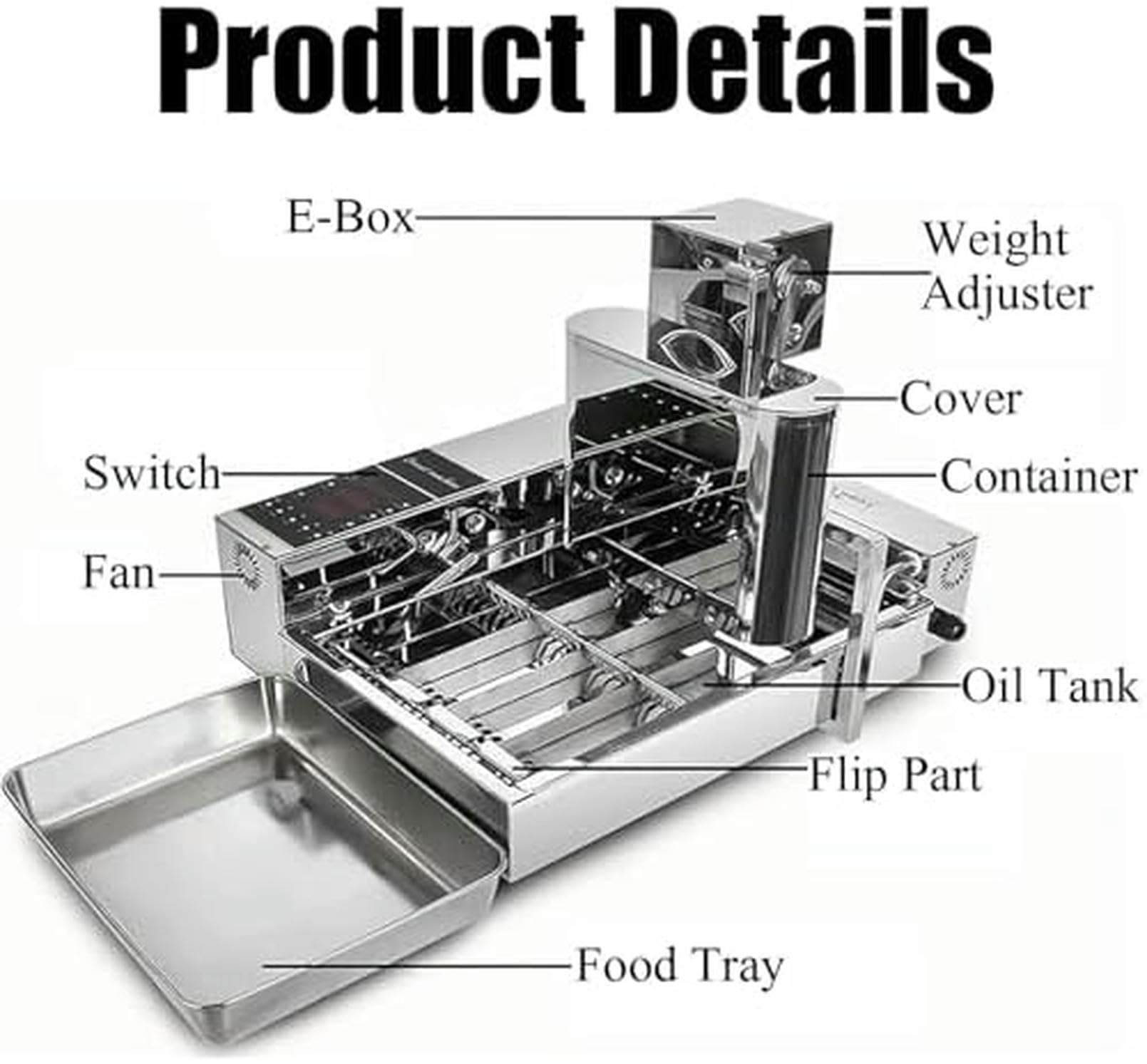 Machine Automatique De Fabrication De Beignets pour Un Petit-Déjeuner, des Collations Et des Desserts Faciles avec Revêtement Antiadhésif