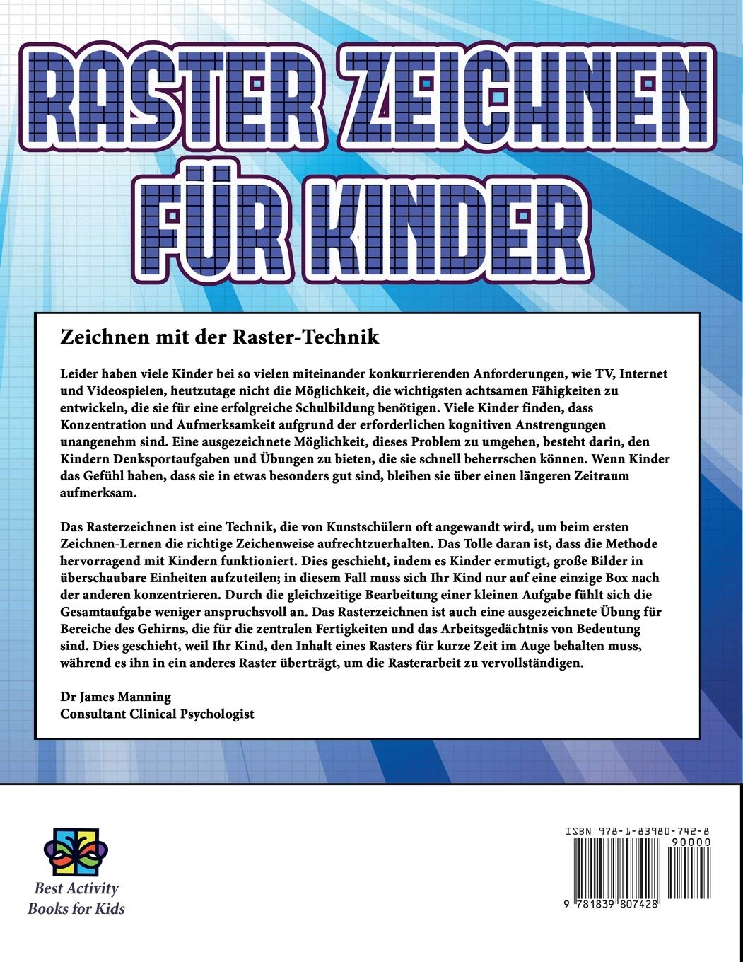 Zeichnen für Kinder (Raster zeichnen für Kinder - Comic Tiere): Dieses Buch bringt Kindern bei, wie man Comic-Tiere mit Hilfe von Rastern zeichnet