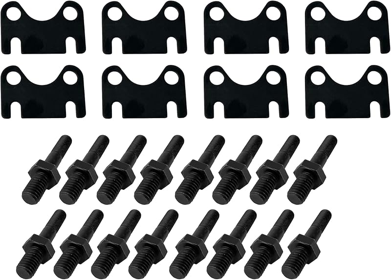 Kit de Prisioneiros de Balancim 3/8" e Placas-Guia SBC PartsFlow – 8 placas e 16 prisioneiros