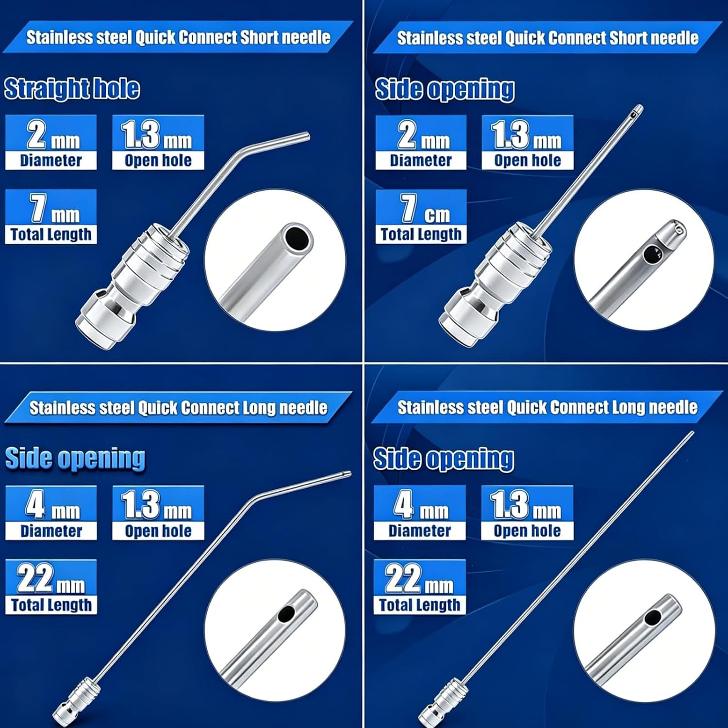 High Pressure Washer Nozzle Kit, Stainless Steel Flush Wand with Pressure Washer Tips Set, Quick-Connect for AC Coil, Washing Machine and Water Heater Cleaning, Pressure Washing Tips Kit