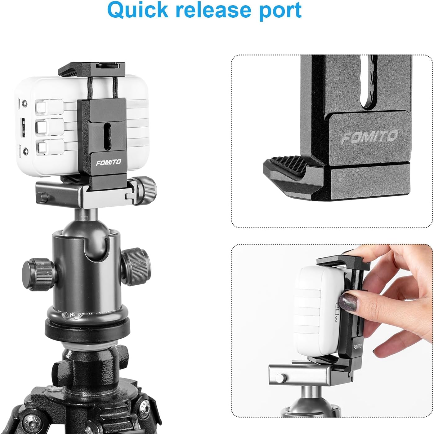 FOMITO J3 Power Bank Holder V-Mount Battery Clamp
