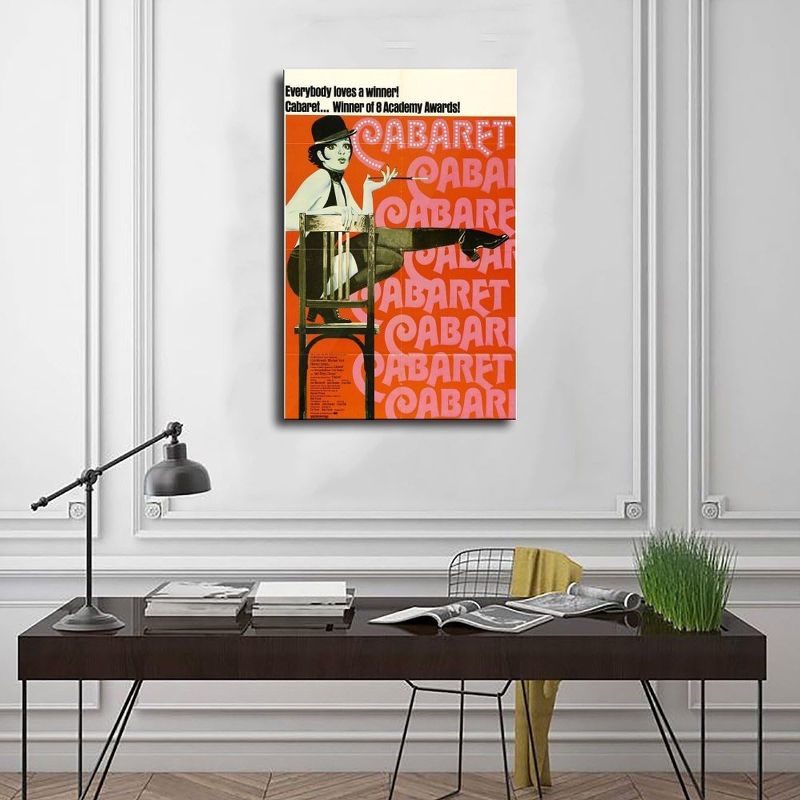 Poster su tela con stampa di cabaret del film cabaret, decorazione artistica da parete per soggiorno e camera da letto, 40,6 cm di lunghezza x 61 cm di larghezza
