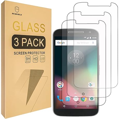 [3-PACK] Designed For Motorola Moto G4 / Moto G (4th Generation) Tempered Glass Screen Protector