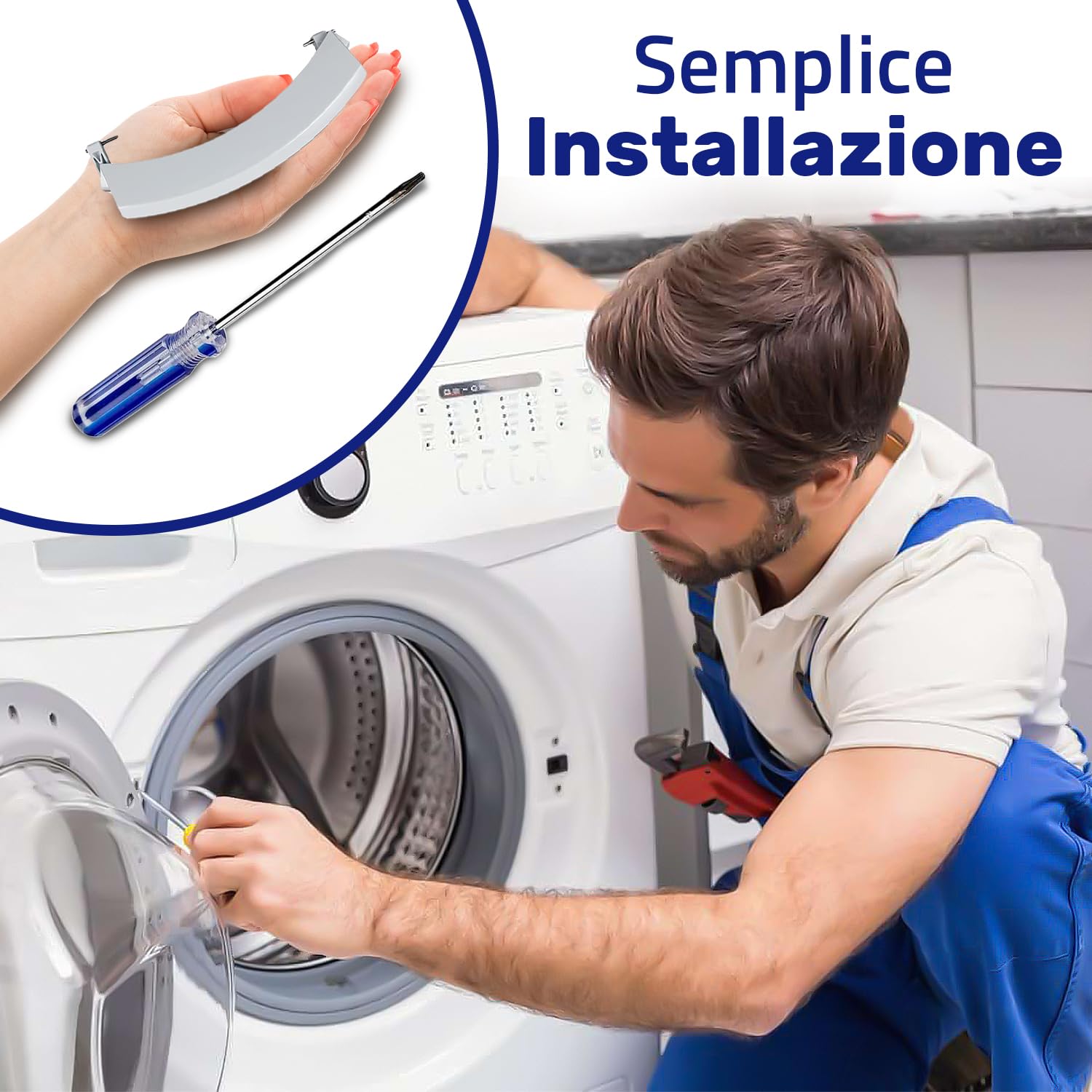 Maniglia For Porta Della Lavatrice A Cilindro Da 1 Pezzo | FindTheDeal - Foto 3