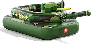 QPAU Inflatable Tank Pool Float for Adults & Kids with Water Cannon