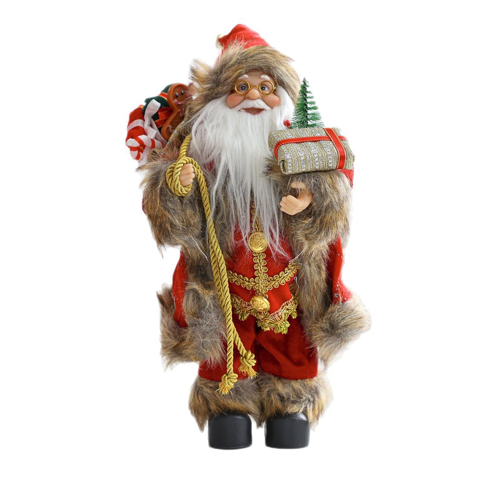 Linvimia A Linvimi Sant Decorative Figurine Elegant Standing Home Ccent For Christmas Display Christmas Store Window Decoration