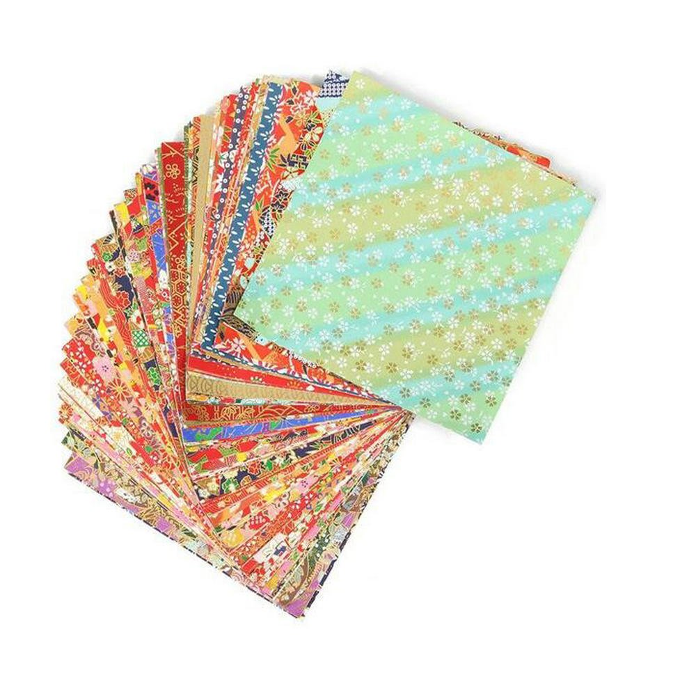 一寸法師　千代紙 Amazon | 友禅和紙 千代紙 折り紙 材質が厚い 単面 14cm角 (100