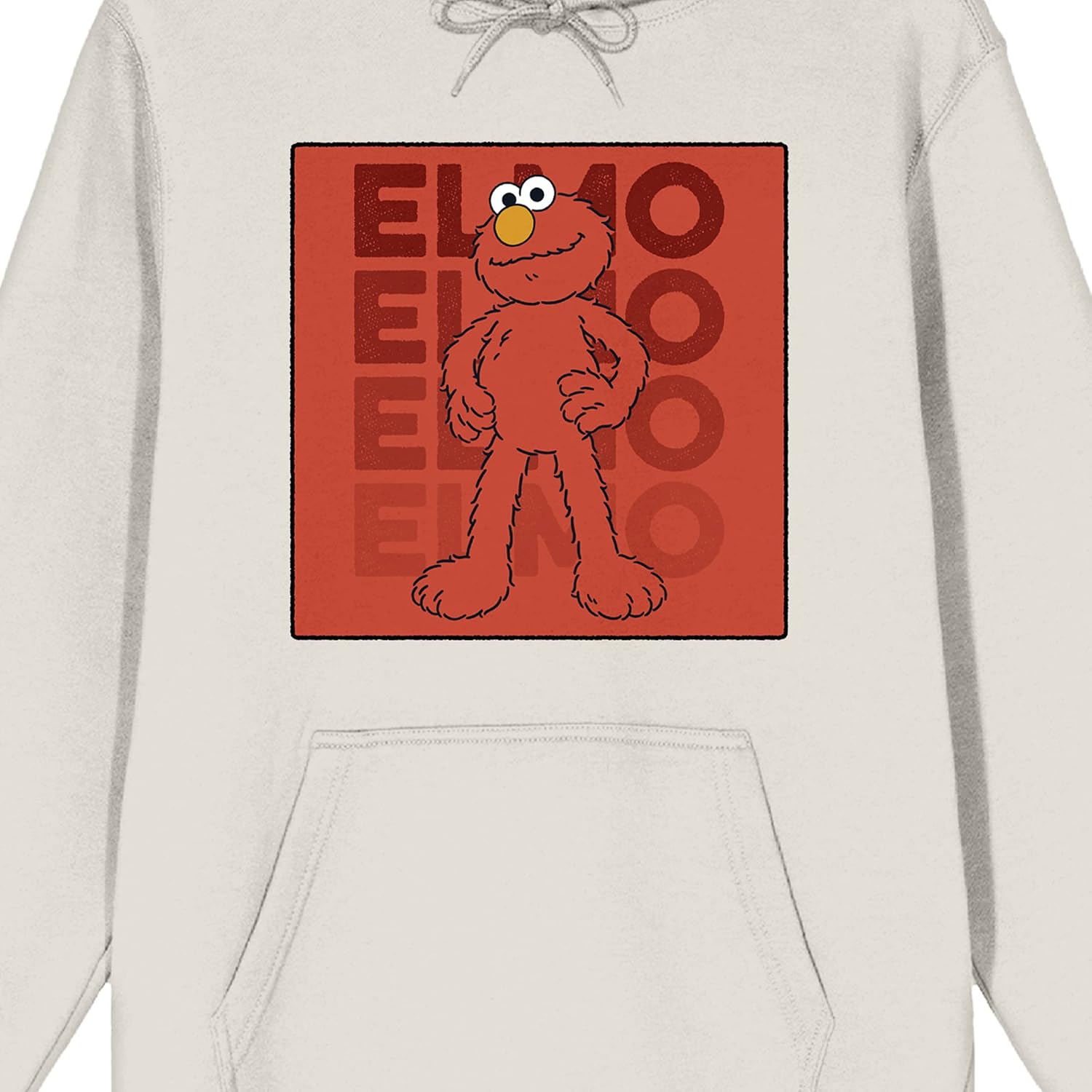 Sesame Street Elmo Repeat Text Men's Sand Sweatshirt