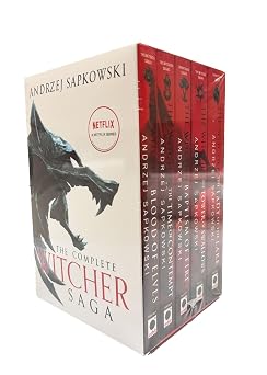 The Witcher Series 5-Book Box Set by Andrzej Sapkowski Blood of Elves; The Time of Contempt; Baptism of Fire; The Tower of the Swallow; The Lady of the Lake