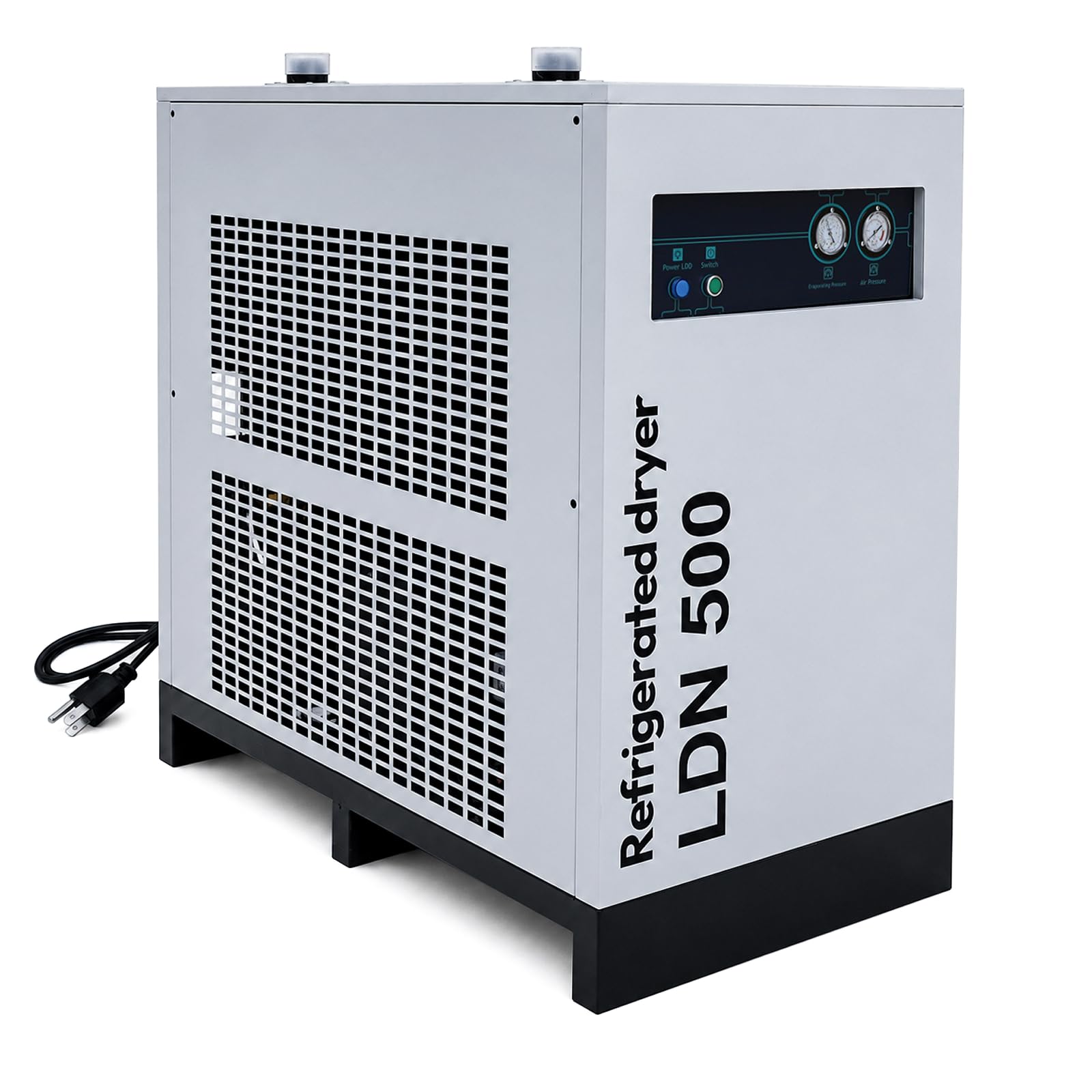 kapa 494.41CFM Compressed Air Dryer, Refrigerated Air Dryer, 220V Industrial Refrigerated Air-Drying System for 100HP Compressors - with Color Screen Control Panel and Automatic Drainage