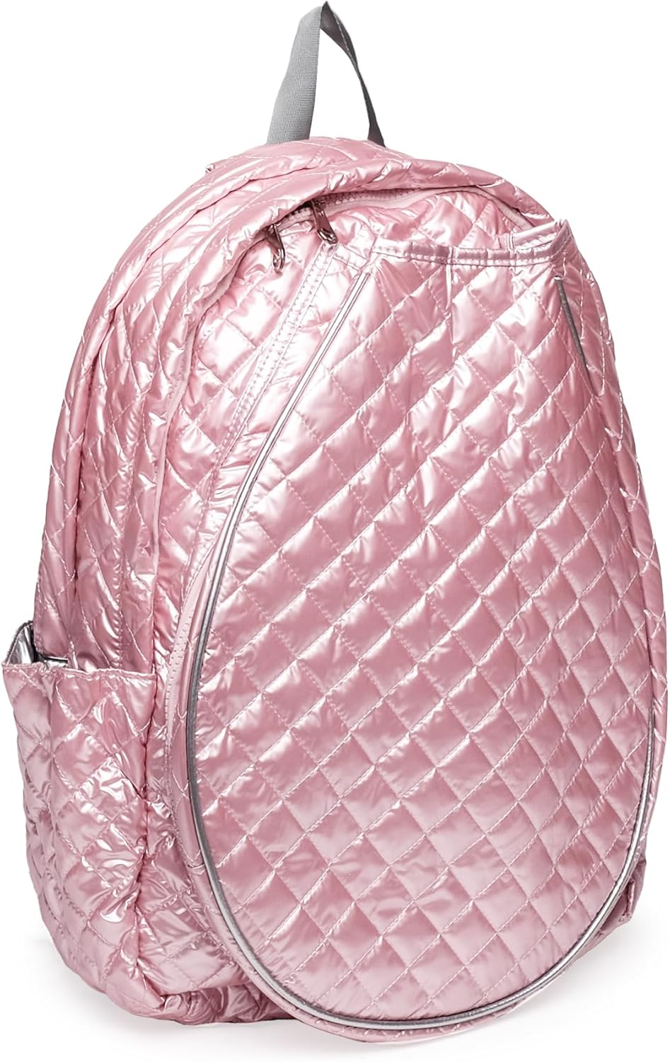 Glove It Women’s Quilted Tennis Racquet Backpack – Lightweight Padded Nylon Bag with Front Racquet Compartment, Side Pockets, Hidden Fence Hook & Reinforced Bottom